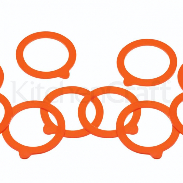Pack of 10 Spare Silicone Sealing Rings for Preserving Jars