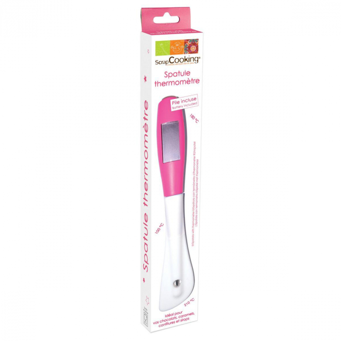 Termometer med Slickepott Spatula Scrapcooking
