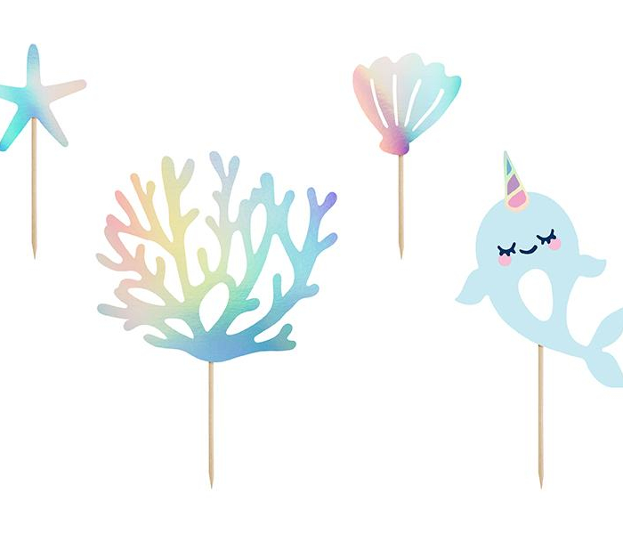 Cake Topper Narwhal Party Havstema