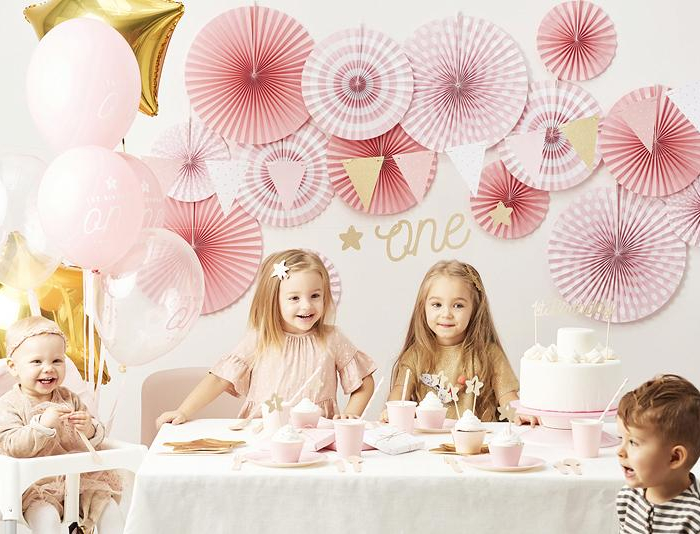 Cake Picks Cupcake Toppers - 1st Birthday - Guldstjärnor