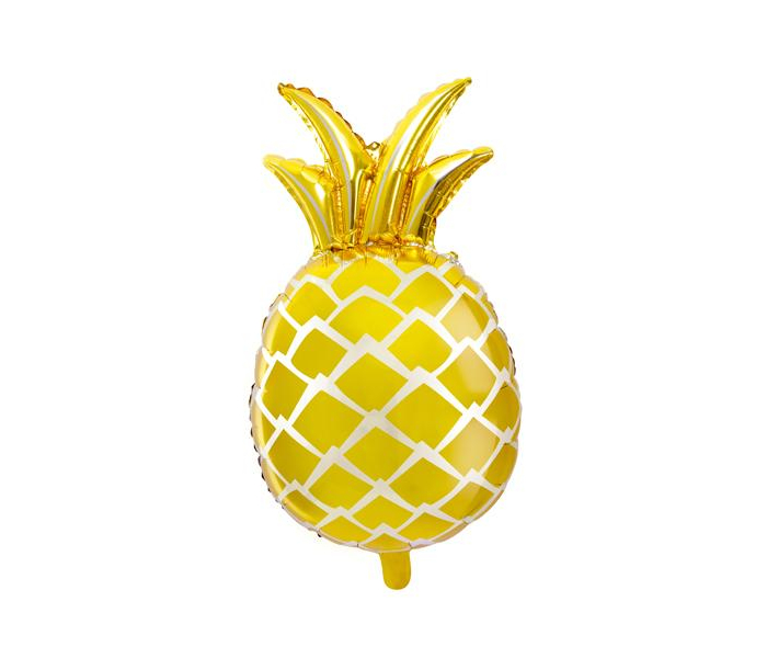 Folieballong Ananas Guld Aloha - Tropical Festival