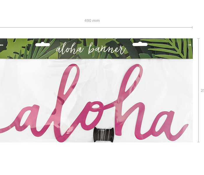 Banner Rosa Aloha - Tropical Festival