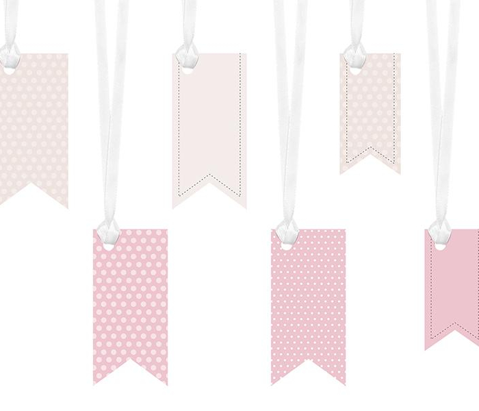 Rosa Tags Sweets, 6-Pack