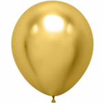 Metall Ballong Guld 30cm 50-pack