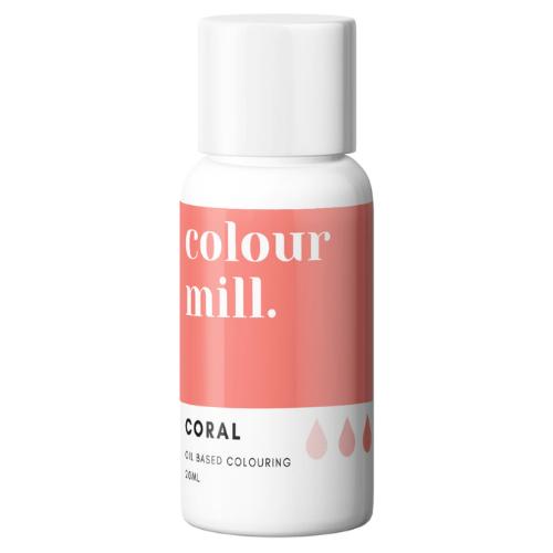 Coral Korall Chokladfärg Oljebaserad Ätbar Färg 20ml - Colour Mill