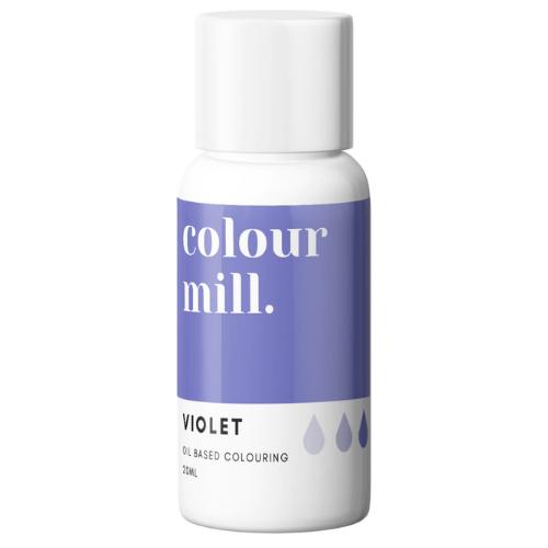 Violet Lila Chokladfärg Oljebaserad Ätbar Färg 20ml - Colour Mill