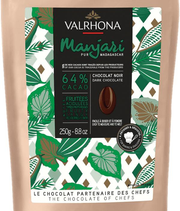 Valrhona Choklad Manjari 64% 250 g, Mörk Madagaskar Kakao