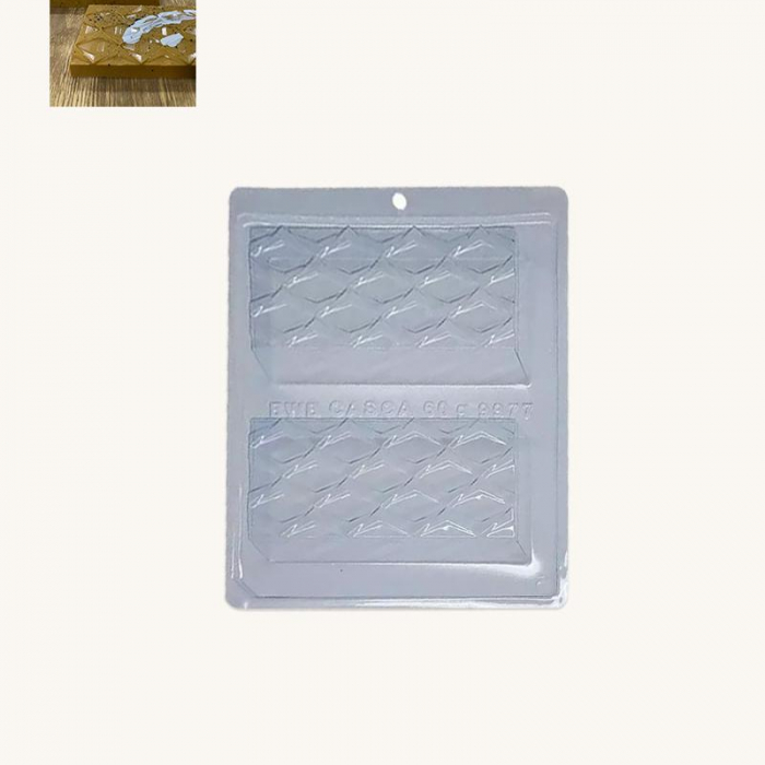 BWB Special 3-Part Mold - 9977 Tablete Losango - Pralinform Chokladform
