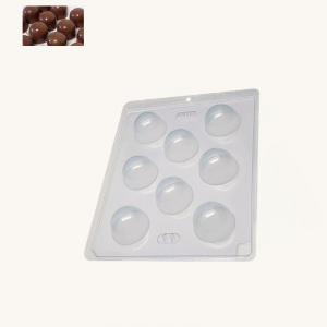 BWB Simple Mold - Bombom Grande 11 - Pralinform Kupol 8st Chokladform