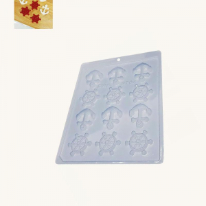 BWB Simple Mold - Aplique Timão e Âncora 9764 - Pralinform Ratt Ankare