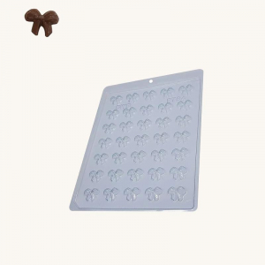 BWB Simple Mold - Aplique Lacinho 9784 - Pralinform Chokladform Rosetter