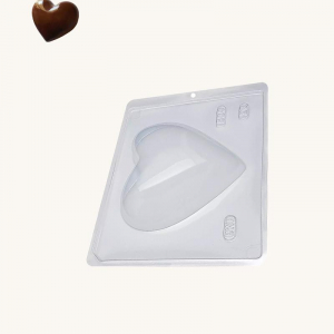 BWB Simple Mold - Coração Liso 500Grs 28 - Pralinform Chokladform Hjärta