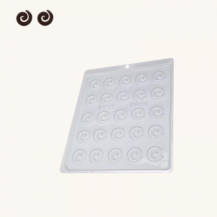 BWB Simple Mold - Arabesco Cirucular 9321 - Pralinform Chokladform