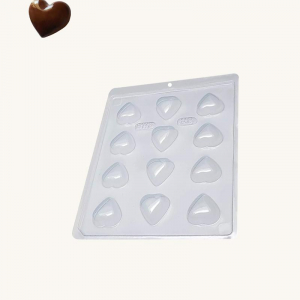 BWB Simple Mold - Coração Liso Peq 25 - Pralinform Chokladform