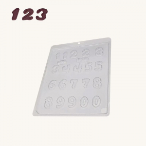 BWB Simple Mold - Cereja Lisa 380 - Números Pralinform Nummer