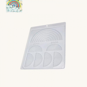 BWB Simple Mold - Arco Íris 9385 - Pralinform Chokladform Regnbåge