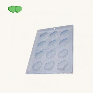 BWB Simple Mold - Coração Duplo 9946 - Pralinform Chokladform Hjärtan