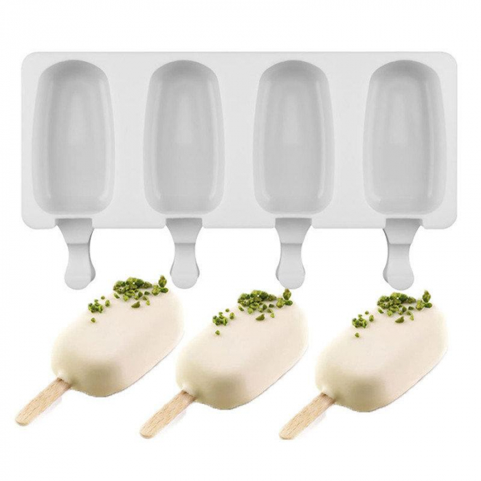 Glassform Popsicles Silikonform + 55st Glasspinnar - BakeCake
