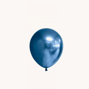 Ballonger 6-pack Blå Metallic Glansiga