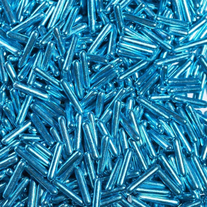 FYND BF 08/22 Happy Sprinkles - Blue Rods/Blå Stavar Metallic Strössel
