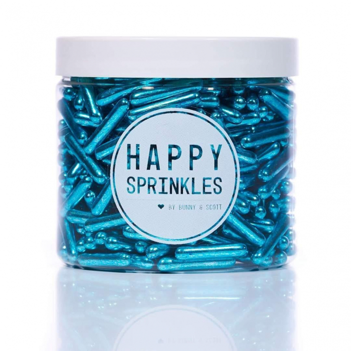 FYND BF 08/22 Happy Sprinkles - Blue Rods/Blå Stavar Metallic Strössel