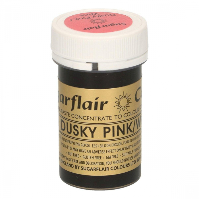 Sugarflair Paste Colour Dusty Pink/Rosa, 25g