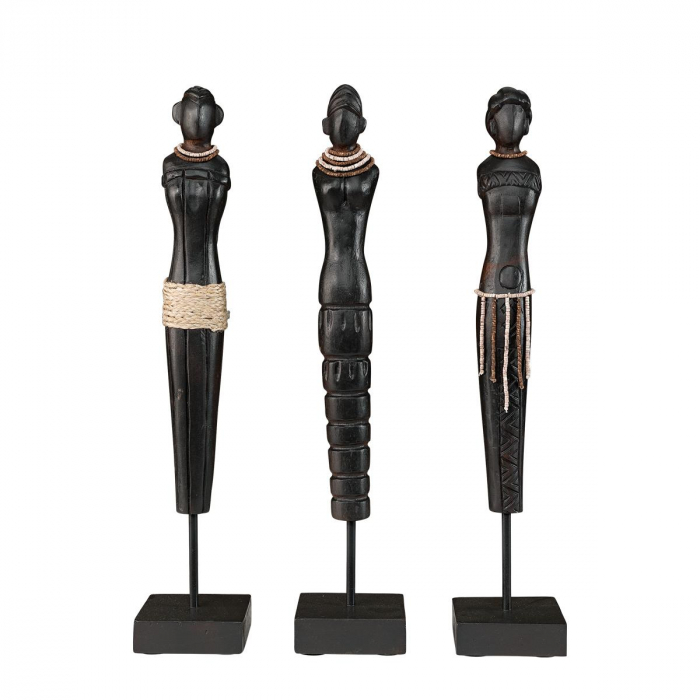 African Ladies träfigurer- Artwood