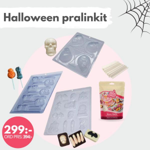Halloween Glasskit Glassform + 50st Glasspinnar + Fladdermus Silikonform