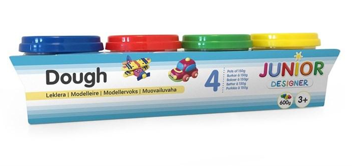 JDE Dough 4-pack 4x140g- Modellera 4 olika färger