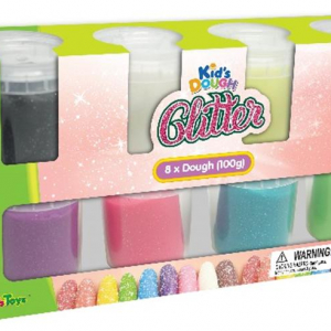 Modellera med glitter 8 pack - JDE Glitter Dough 8x100 g