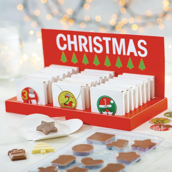 Adventskalender Choklad Praliner Chokladkalender Jul - Decora