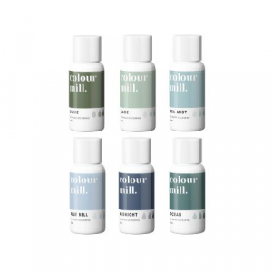 Colour Mill Coastal Chokladfärg Oljebaserad Ätbar Färg 6-Pack - Färgpaket