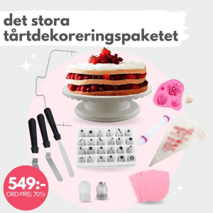 Stora Tårtdekoreringspaketet - Spritsa, Fyll och Dekorera!