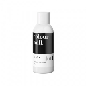 Black Svart Chokladfärg Storpack Oljebaserad Ätbar Färg 100ml - Colour Mill