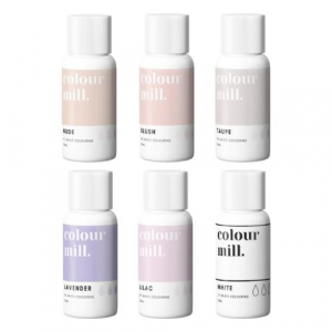 Nude Chokladfärg Oljebaserad Ätbar Färg 6-Pack - Colour Mill Färgpaket