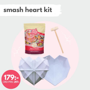 Smash the Heart Kit - Hjärta Diamant Hammare Deco Melts 250g