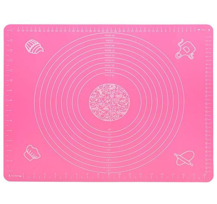 Bakmatta Silikonmatta Extra Stor, 45 x 65cm Rosa