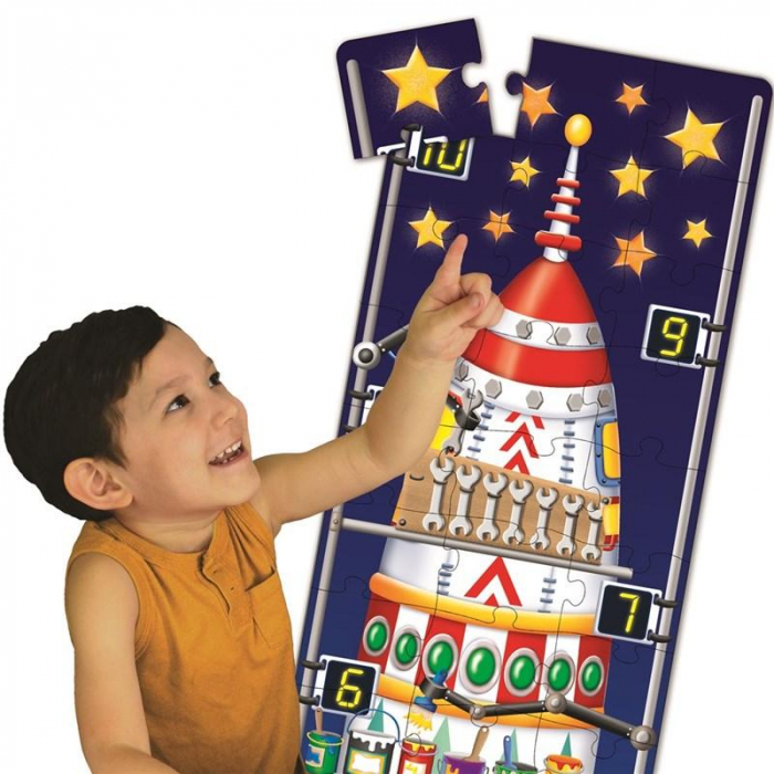 TLJ Long and Tall Puzzles 123 Rocket Ship- Rymdraket Pussel