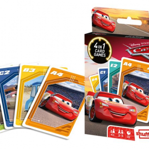 Cars Card Game 4-in-1 CDU- Kortspel