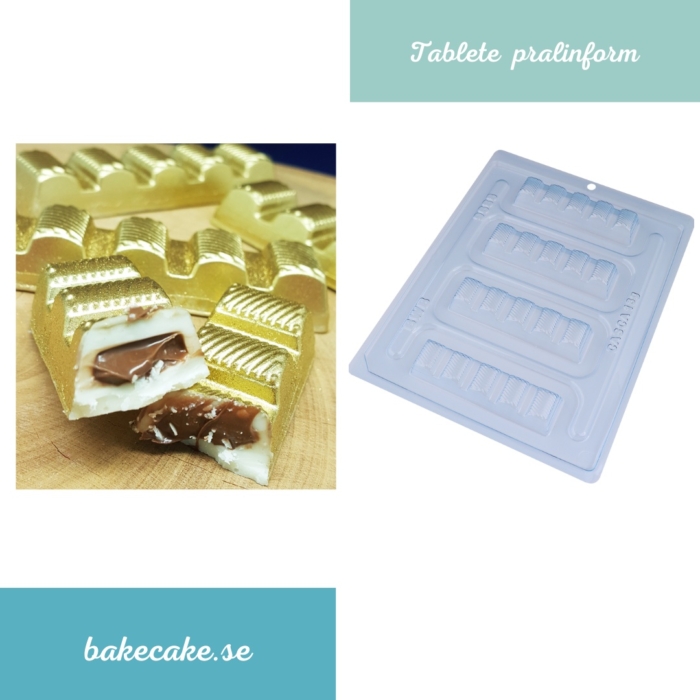 BWB Special 3-Part Mold - 9688 Tablete Barrinha - Pralinform Chokladform