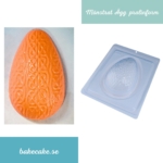 Pralinform Mönstrat Ägg 350g - Chokladform - BWB 9442 - Special 3 Part Mold