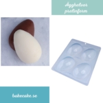 Pralinform Ägghalvor 150g Chokladform - BWB 703