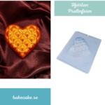 Pralinform Hjärta 350g Chokladform - BWB 10058 - Special 3 Part Mold