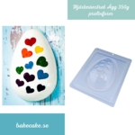 Pralinform Mönstrat Ägg 350g - Chokladform - BWB 9558 - Special 3 Part Mold