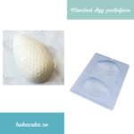 Pralinform Mönstrat Ägg 150g -  Chokladform - BWB 9449 - Special 3 Part Mold
