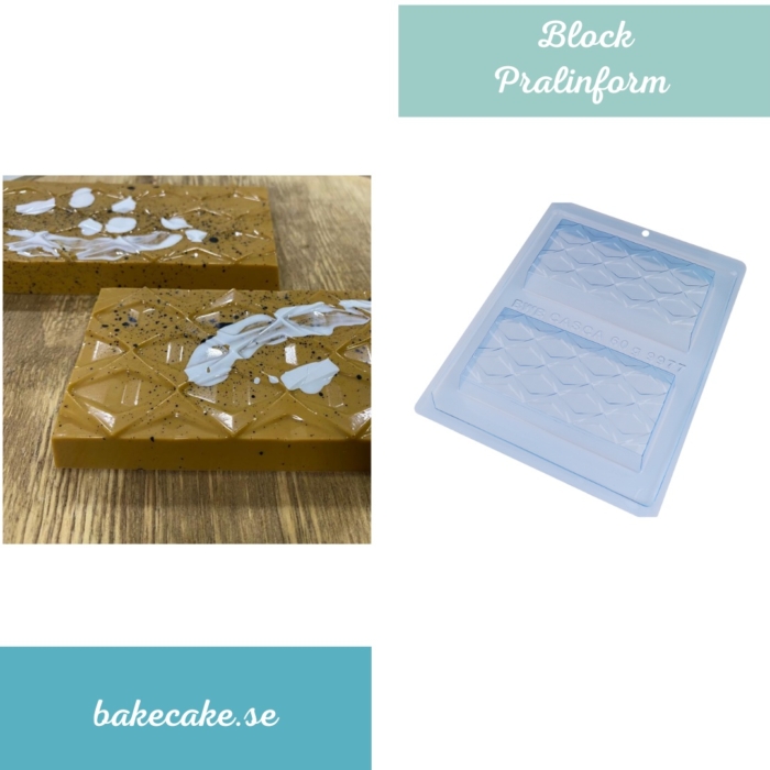 BWB Dubai Kunafa Chokladform - 9977 - 3 Part mold Pralinform Chokladform