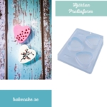 Pralinform Hjärta Chokladform - BWB 866 - Special 3 Part Mold