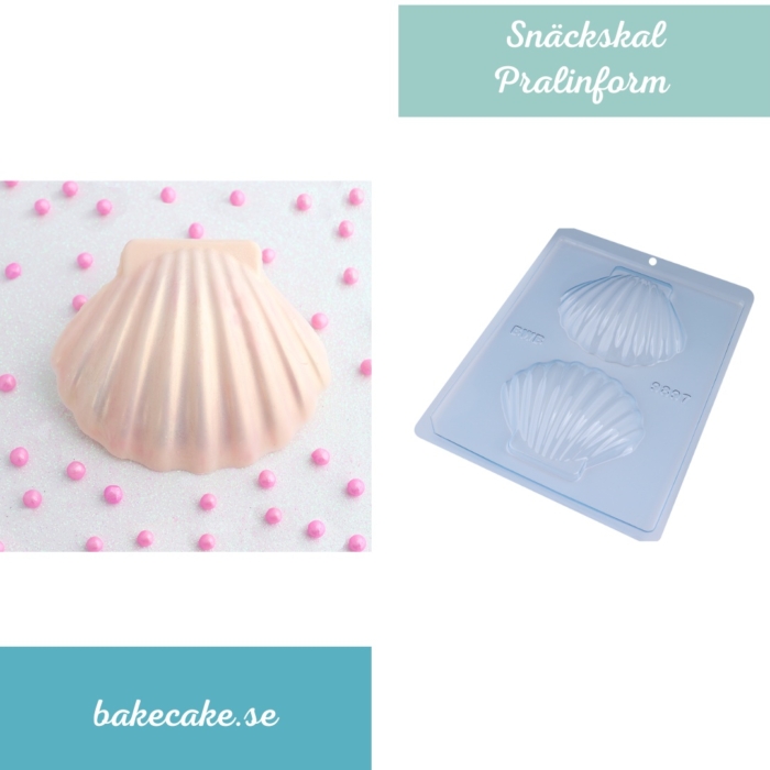 BWB Simple Mold - Concha Grande 9897 - Pralinform Chokladform Snäckskal