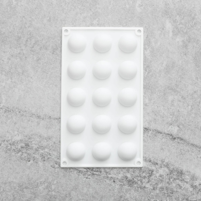 Halvklot 15st SIlikonform | Mousseform Chokladform