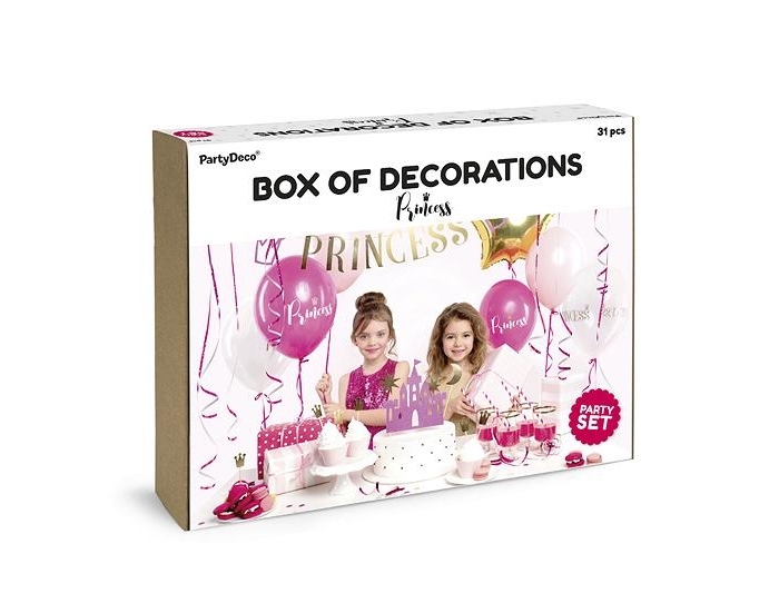 Dekorationsset Box - Prinsessa